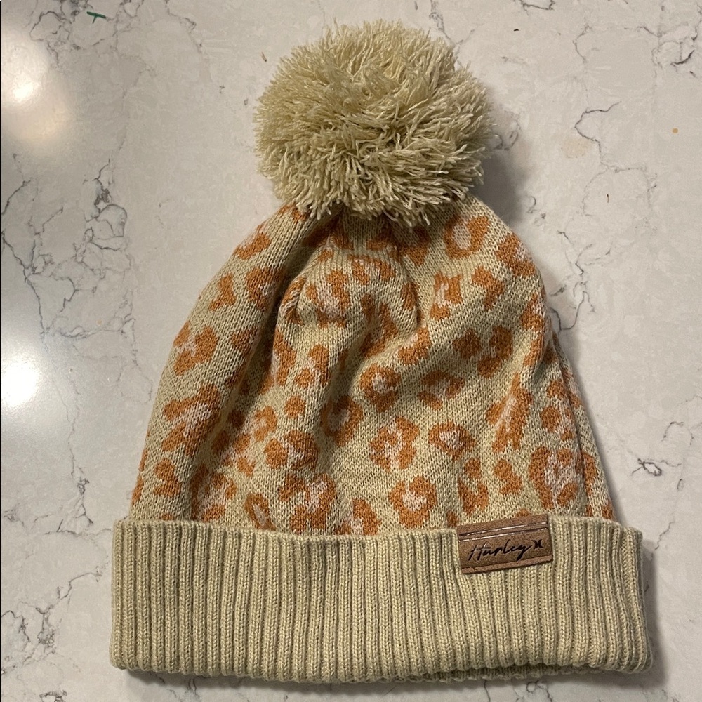 Hurley Leopard Print Beanie